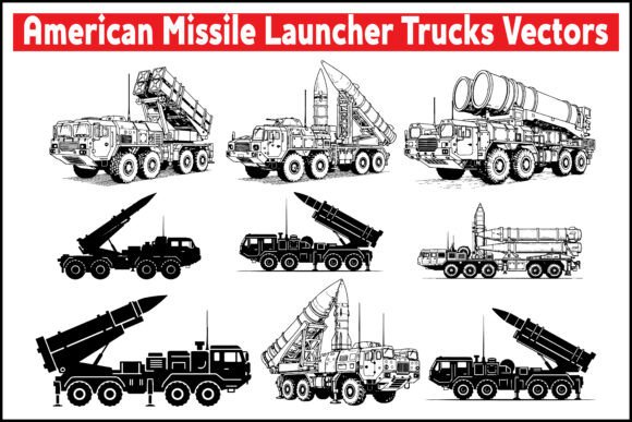 American Missile Launcher Trucks Vectors: Precision Visual Assets for Defense and Tactical Design