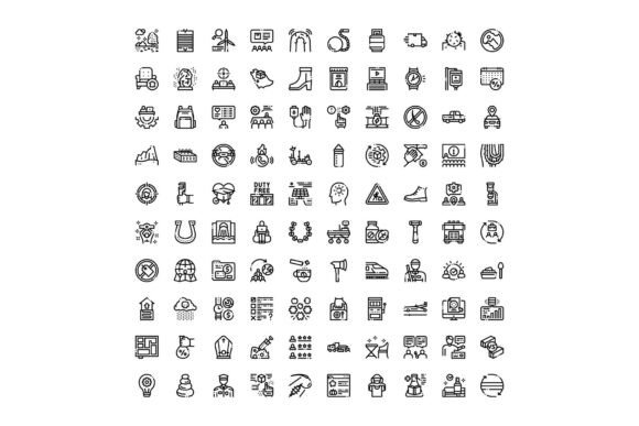 Diverse Set of Outline Icons Covering Va: A Practical Overview for Designers and Developers