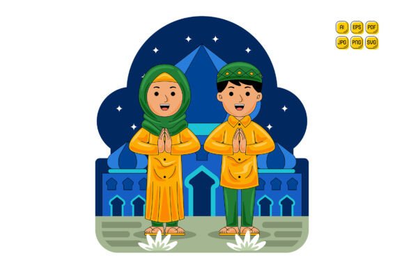 Muslim Man Woman Greeting: A Thoughtful Visual Resource for Culturally Aware Design
