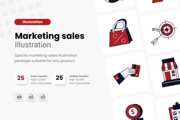 Object Marketing Sales Illustration: Visual Clarity for Smarter Business Communication