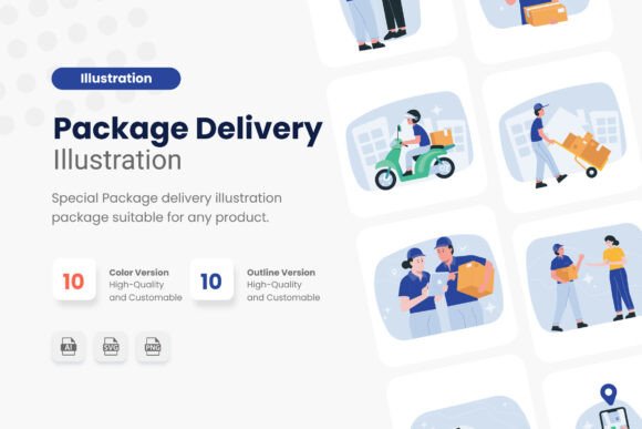 Package Delivery Illustration
