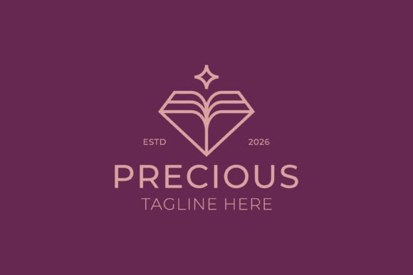 Precious Gemstone Book Brilliant Logo