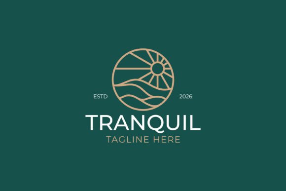 Tranquil Sun Wave Logo Nature Wellness: A Strategic Design Choice for Modern Brand Identity