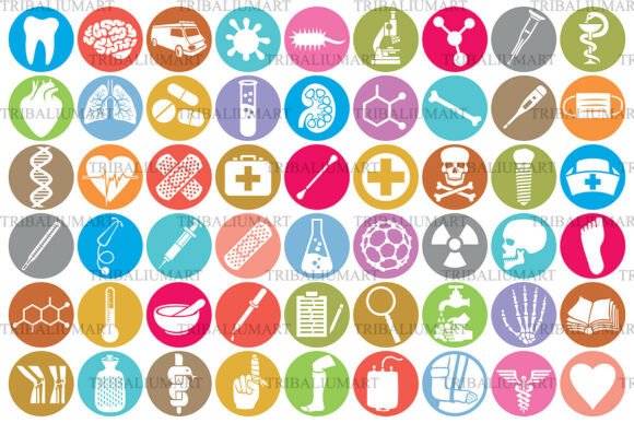 Vibrant, Modern Medical Icons for Today’s Health Communication Needs